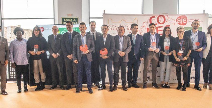 Jorge Manuel Narváez y Lucas Anguita se alzan con los Premios conecta 2022 a Joven Empresario y Joven Emprendedor de AJE Ciudad Real.